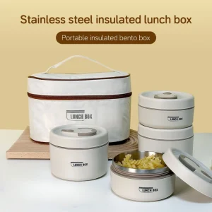 4 Pcs Multi Stainless Steel Lunch Box Set