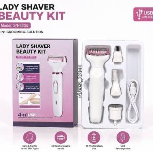 Lady Shaver Beauty Kit 4-in-1 Rechargeable Trimmer SN-8866